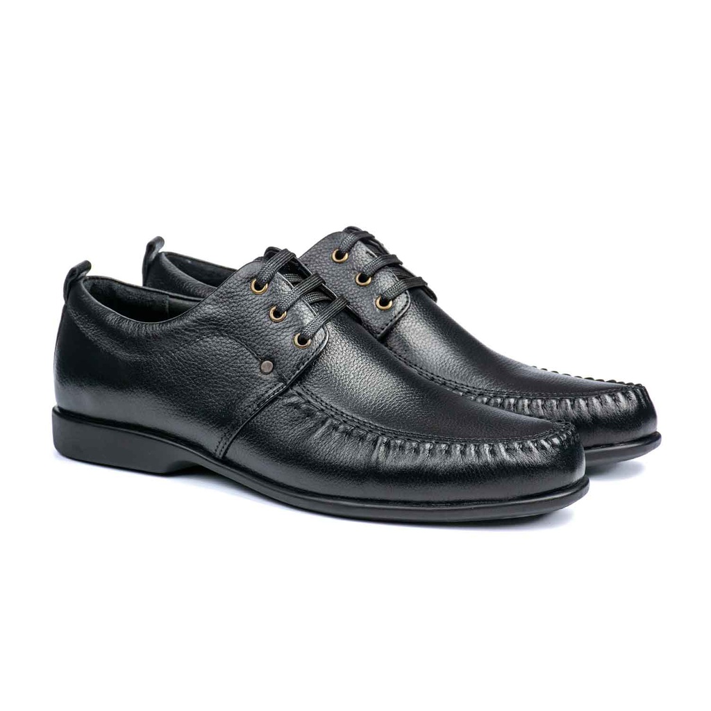 [126] Lace-up Katalya Shoes (Black, 40)