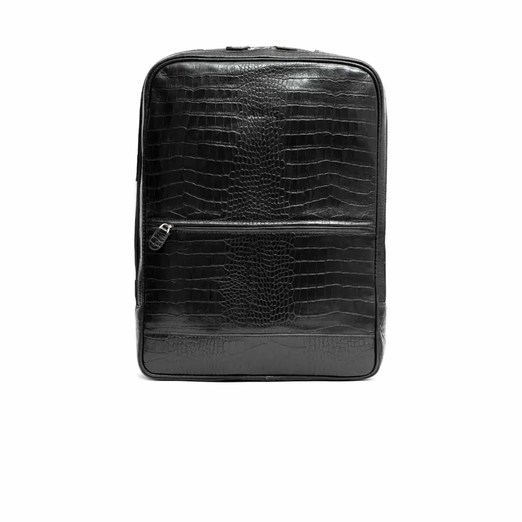 Jacqueline Leather Backpack (Croco)