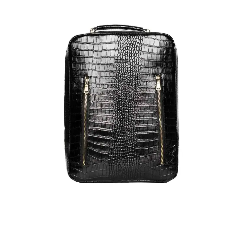 Borkan Leather Backpack (Croco)