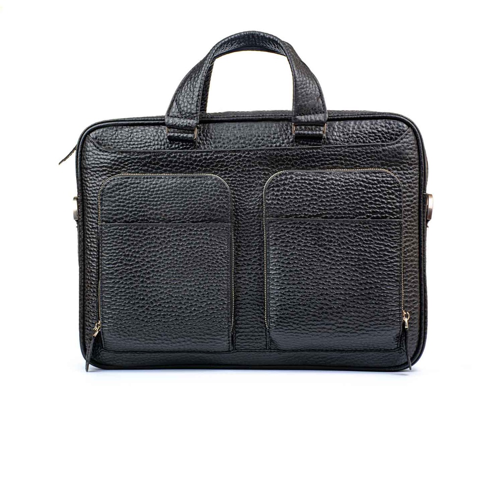 [146] Tony Laptop Bag(Pebble) (Black)