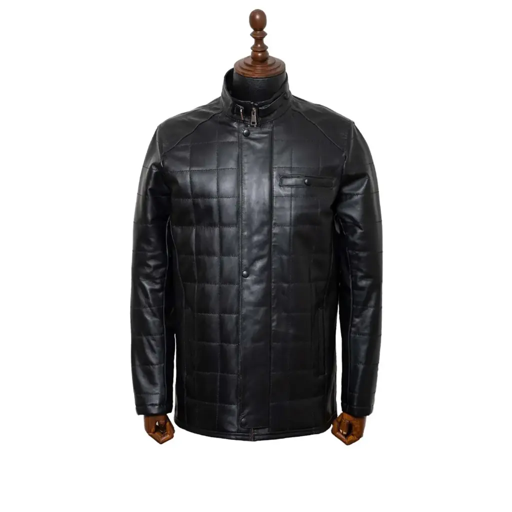 [182] کاپشن مردانه ساده بلند(آنتیک) (کپی) (Black, M)