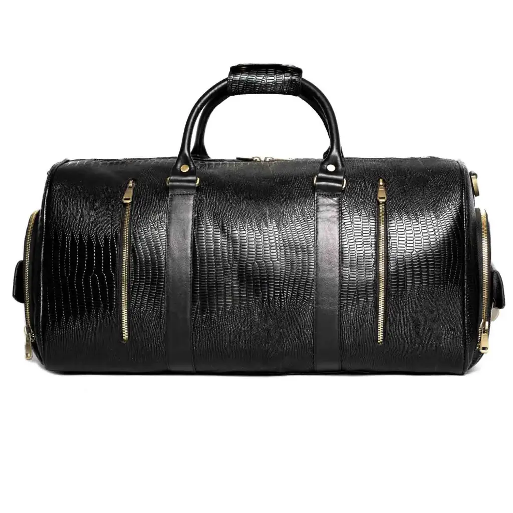 Loyan Leather Duffle Bag (Lizard)