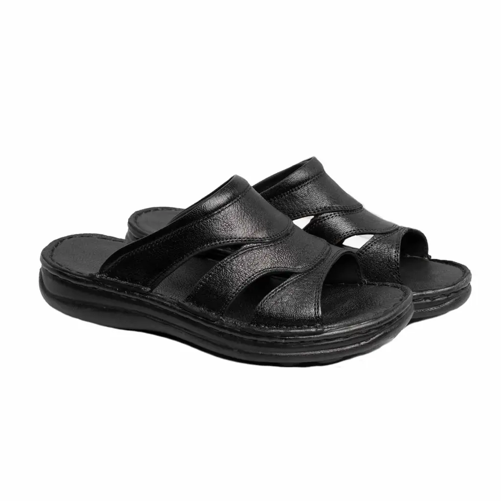 [636] دمپایی مردانه سامان(فلوتر) (کپی) (40, Black)