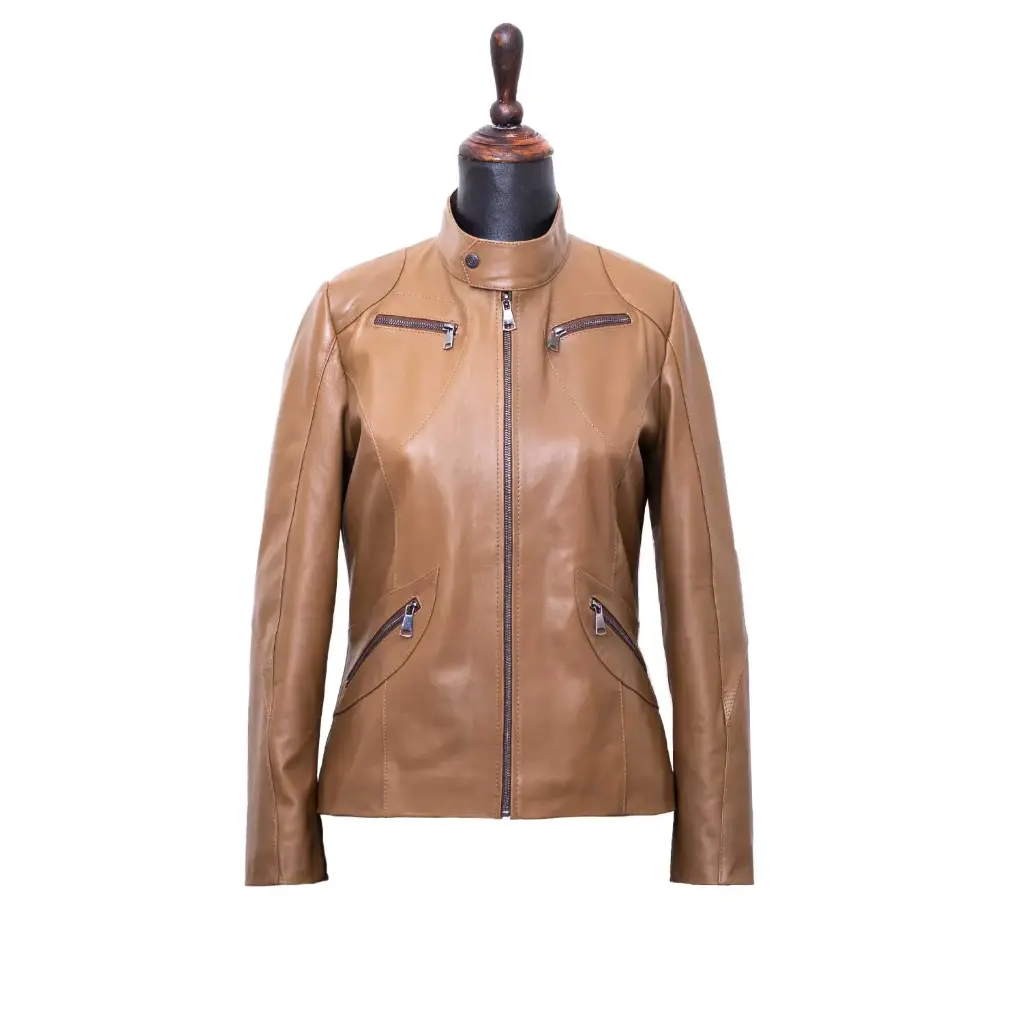 Selena Women's Leather Jacket (Nappa)