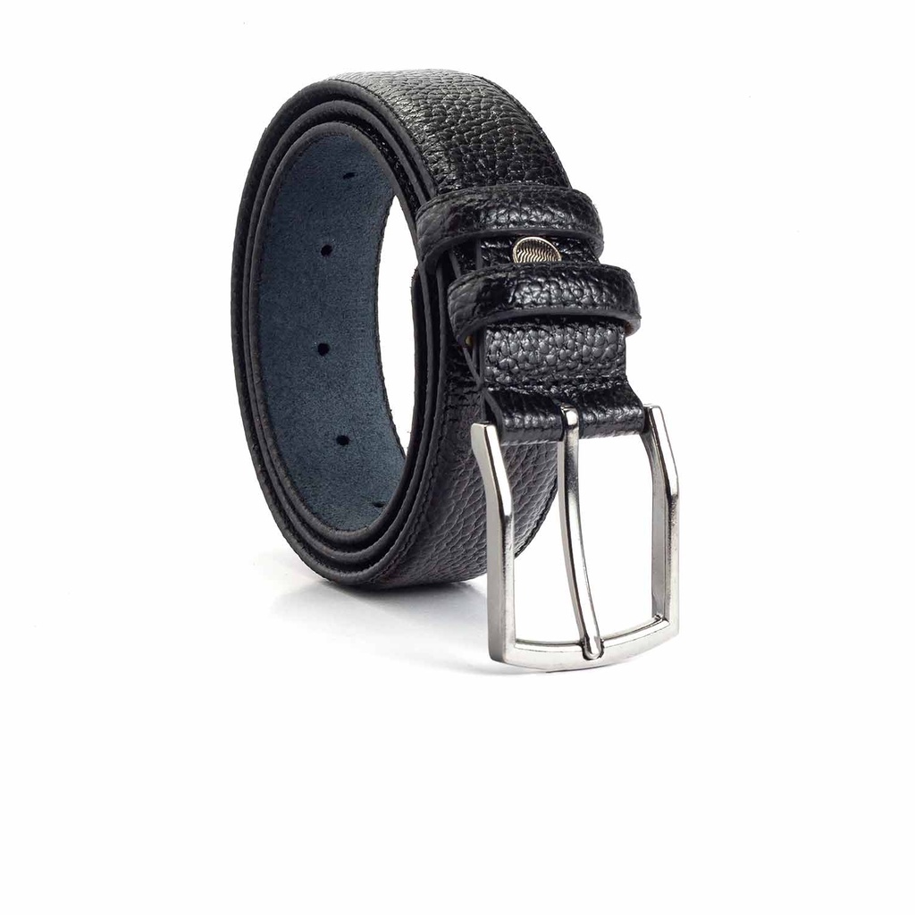 [101] Leather Belt Model 101(2F-35) (42(105cm), Black)
